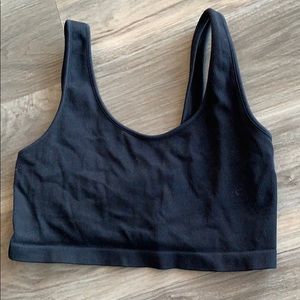 Black Tank Crop Top American Eagle